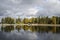 The landscape â€œMon Repos Park` on the rocky   shores of the Vyborg Bay  in the Len