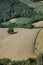 Landscape in Montefeltro near Urbania Marches, Italy