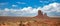 Landscape of Monument valley. Panoramic view. Navajo tribal park, USA