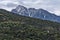 Landscape of Mount Athos in Autonomous Monastic State of the Holy Mountain, Chalkidiki, Greece