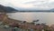 Landscape with the Mount Fuji and its reflection the the Ashi lake, Hakone