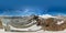 Landscape with mount Matterhorn at Trockener Steg over Zermatt in the Swiss alps