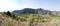 Landscape from Mount Vesuvius showing ancient lava channel