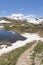 Landscape mountain between Ceresole Reale and the Nivolet hill around serrÃ¹ lake, Agnel lake, Nivolet lake in Piedmont