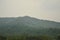 Landscape mountain on dull sky in evening