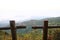 Landscape mountain and forest in the nature with cloud, People walking in the green forest and the big mountain which feeling good