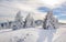 Landscape of the mountain Kopaonik in the winter, Serbia