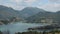Landscape on a mountain lake Lago del Turano