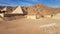 Landscape with mountain with mini pyramids and sphinx in Safari Sharm