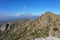 Landscape mountain ruins of castle Spain Catalonia