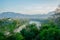 Landscape.The mountains and Mekong river.Summer. Laos. Luang Prabang