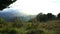 Landscape of mountains and mist, located at panama, baru volcano