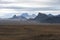 Landscape with mountains near Langjokull, Iceland