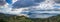 Landscape of mountains and sea on Aegina island, Greece.