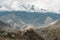 Landscape of Muktinath village in lower Mustang District, Nepal.