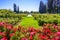 Landscape in the Municipal Rose Garden, San Jose, California