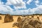 Landscape in Nambung National Park in Western Australia