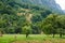 Landscape of the National park Domogled Valea Cernei in romania