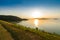 Landscape Natrue and a water at Kaeng Krachan Dam.