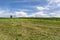 Landscape with a natural sloping meadow