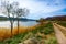 Landscape nature river tree sky Central Asia