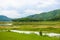 Landscape Nature and a water mist at Kaeng Krachan Dam.