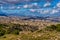 Landscape near Bacor Olivar at Embalse de Negratin reservoir lake in Spain