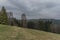 Landscape near Bublava ski slope village in Krusne mountains in west Bohemia