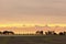 Landscape near Cape Arkona in sunset