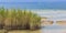 Landscape near jamaica beach on Garda lake at Sirmione Italy