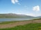 Landscape of Neor or Neur natural lake in Talysh mountains of Iran