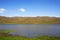 Landscape of Neor or Neur natural lake in Talysh mountains of Iran