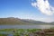 Landscape of Neor or Neur natural lake in Talysh mountains of Iran