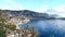 Landscape from Nice in France. the beach from the hill is wonderful and attractive