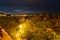 Landscape of night city in Torremolinos, Spain on September 2, 2022