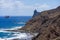 Landscape of the northern part of the island. Rocky coast, viewpoint - Mirador Playa de Benijo, Atlantic Ocean.