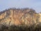 Landscape in old limestone mining, Baita, Romania