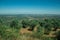 Landscape with olive trees on top of hill