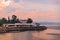 landscape of opatija city at adriatic sea beach