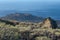 Landscape with the Orchilla lighthouse in the background.