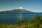 Landscape of Osorno Volcano and Llanquihue Lake at Puerto Varas, Chile, South America.