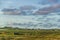 Landscape over Ness countryside north of Isle of Lewis, Scotland