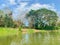 Landscape overlooking the river in Santa Marta, Colombia