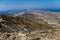 Landscape overview of Santorini from highest peak