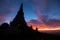 Landscape of pagoda , Inthanon mountain