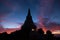 Landscape of pagoda , Inthanon mountain