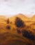 Landscape painting. Miscellaneous and trees. Mountains in the background