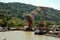 Landscape of the Panama Canal.