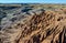 Landscape, panorama of erosive multi-colored clay in Petrified Forest National Park, Arizona