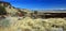 Landscape Panorama of Gillem Bluff and Devils Homestead Flow, Lava Beds National Monument, California, USA